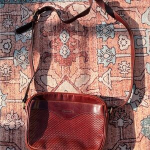 Oroton Woven Leather Crossbody Bag